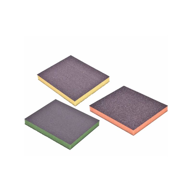 foto del prodotto sjqka accessori 3 x piastre standard expert s473, spugna abrasiva per legno tenero, vernice per legno, 98 x 120 x 13 mm, media fine super fine,