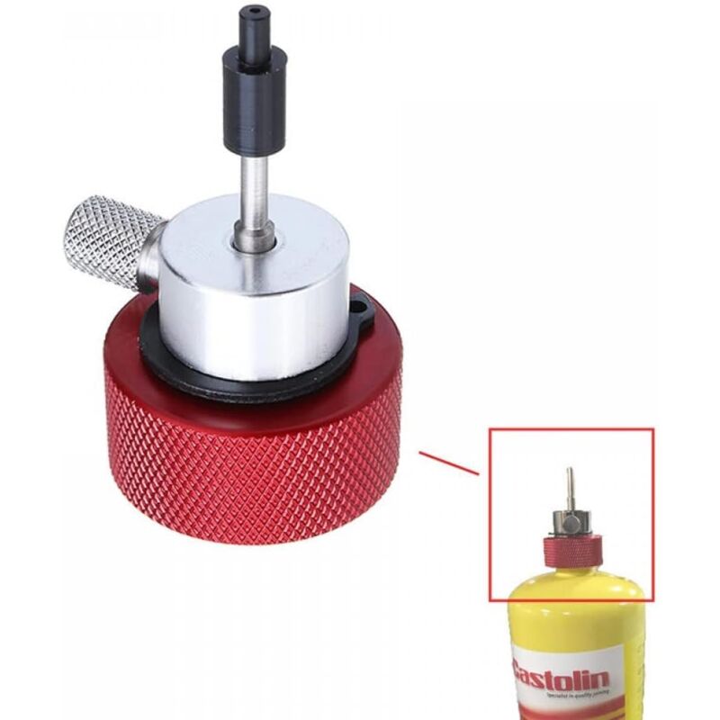 foto del prodotto sjqka adattatore di riempimento per propano airsoft per connettore per serbatoio verde con porta in silicone