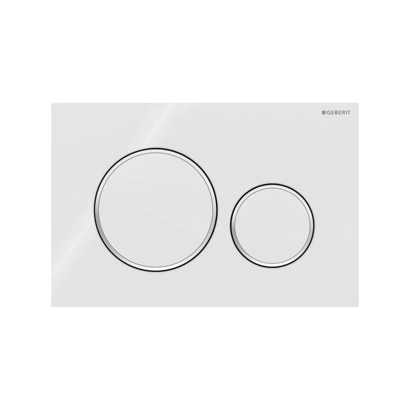foto del prodotto sjqka adatto per la placca di comando wc geberit duofix sigma 20 115.882.kj.1 bianco e cromato
