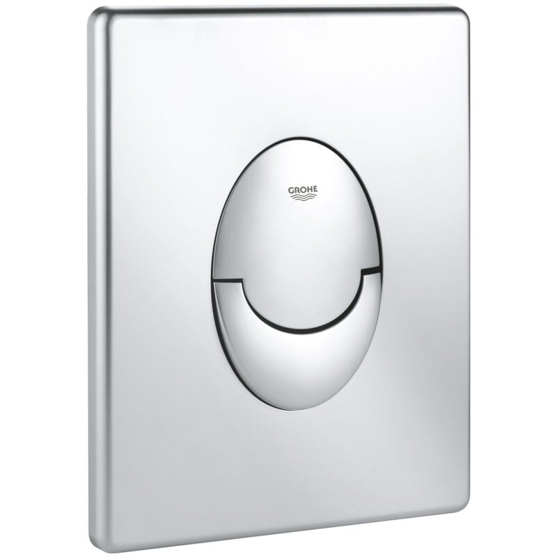 foto del prodotto sjqka applicabile a grohe start piastra di copertura risparmio idrico, funzionamento a 2 volumi e avvio e arresto, superficie resistente cromo