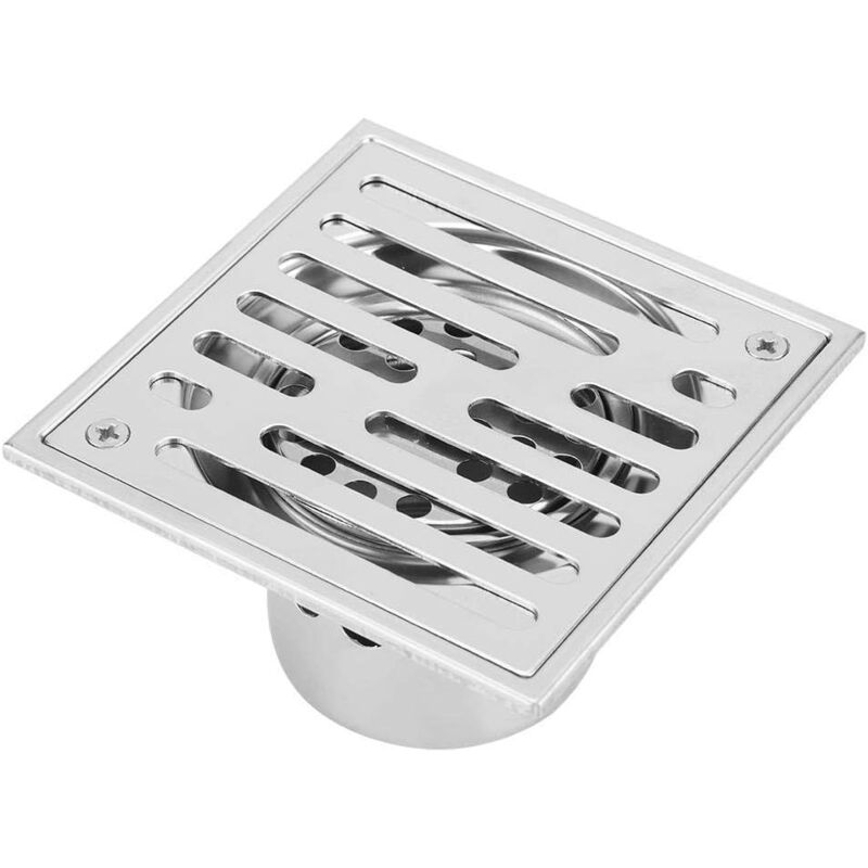 foto del prodotto sjqka canale doccia in acciaio inox da 110x110mm 150x150mm scarico a pavimento per bagno di grosso calibro