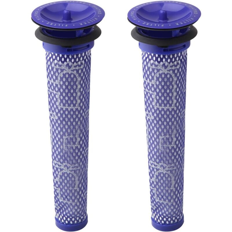 foto del prodotto sjqka confezione da 2 prefiltri di ricambio per dyson dc58, dc59, v6, v7, v8. pezzo di ricambio 965661 01. 3 filtri