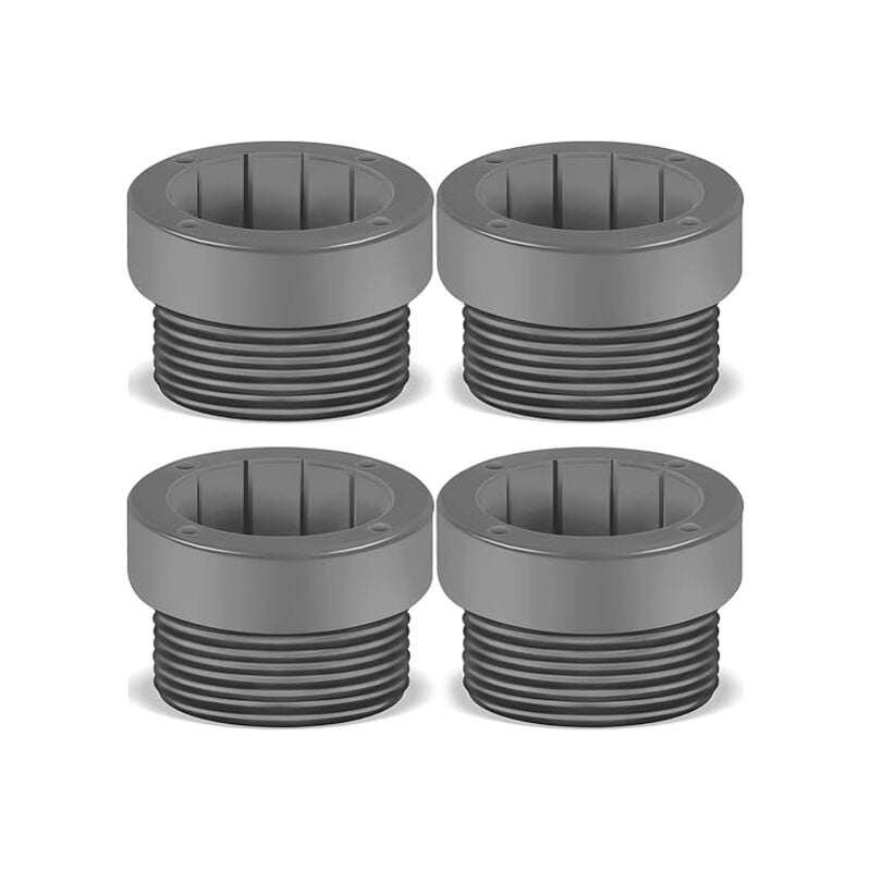 foto del prodotto sjqka confezione da 4 adattatori stabilizzatori per ombrellone da piscina, adattatori filettati, manicotti per ombrellone, stabilizzatori per palo