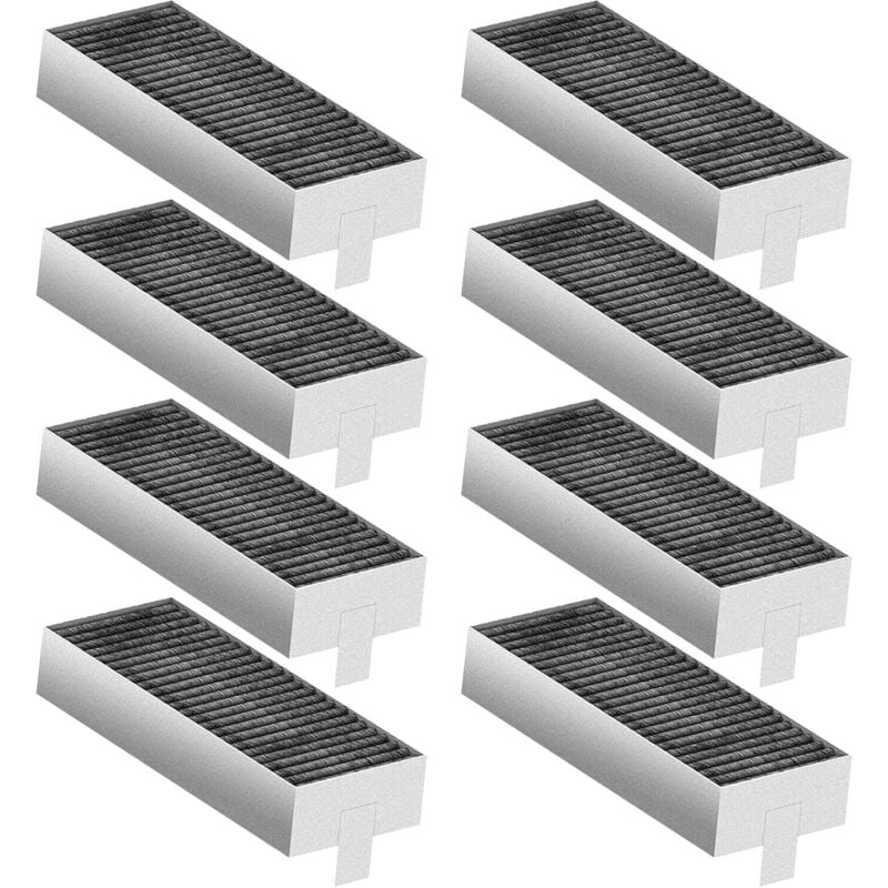 foto del prodotto sjqka confezione da 8 filtri a carboni attivi per cappe compatibili con siemens hz9vrcr0 17004796, bosch hez9vrcr0 17004805