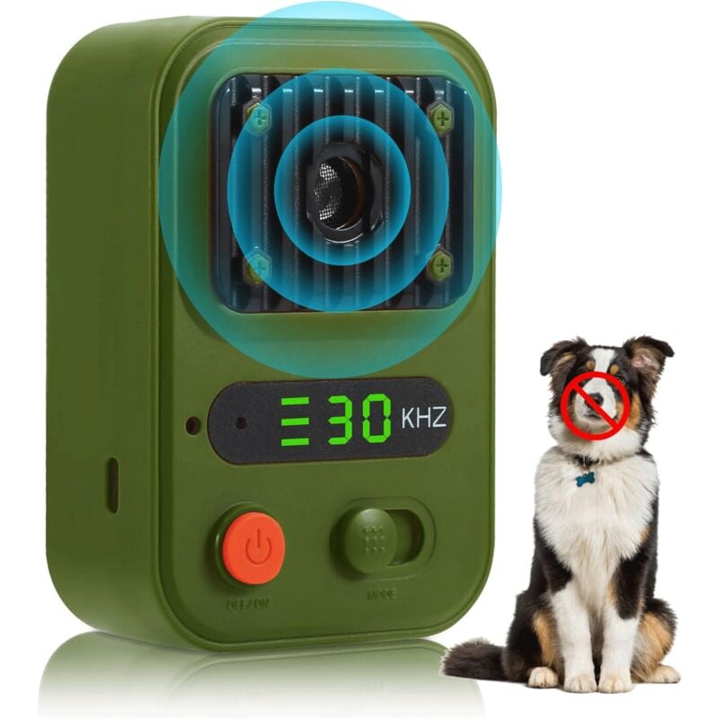 foto del prodotto sjqka dispositivi antiabbaio a ultrasuoni per cani, dissuasori automatici antiabbaio ricaricabili da 10 m, 3 modalit , antiabbaio per cani, sicuri