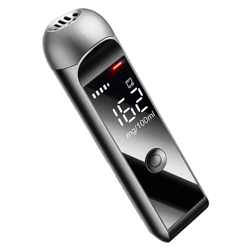 foto del prodotto sjqka etilometro etilometro, analizzatore del respiro con display a led, etilometro di precisione professionale, strumento per l analisi del