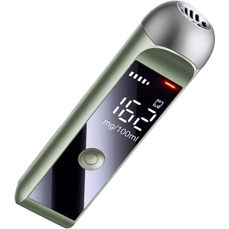 foto del prodotto sjqka etilometro etilometro, analizzatore del respiro con display a led, etilometro di precisione professionale, strumento per l analisi del