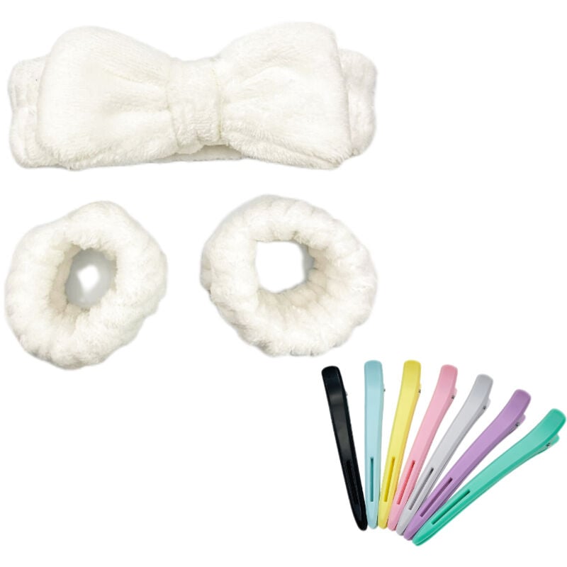 foto del prodotto sjqka fermagli per capelli e set di fermagli elastici per capelli, fermagli per lo styling e il taglio, fermagli per capelli senza cuciture da