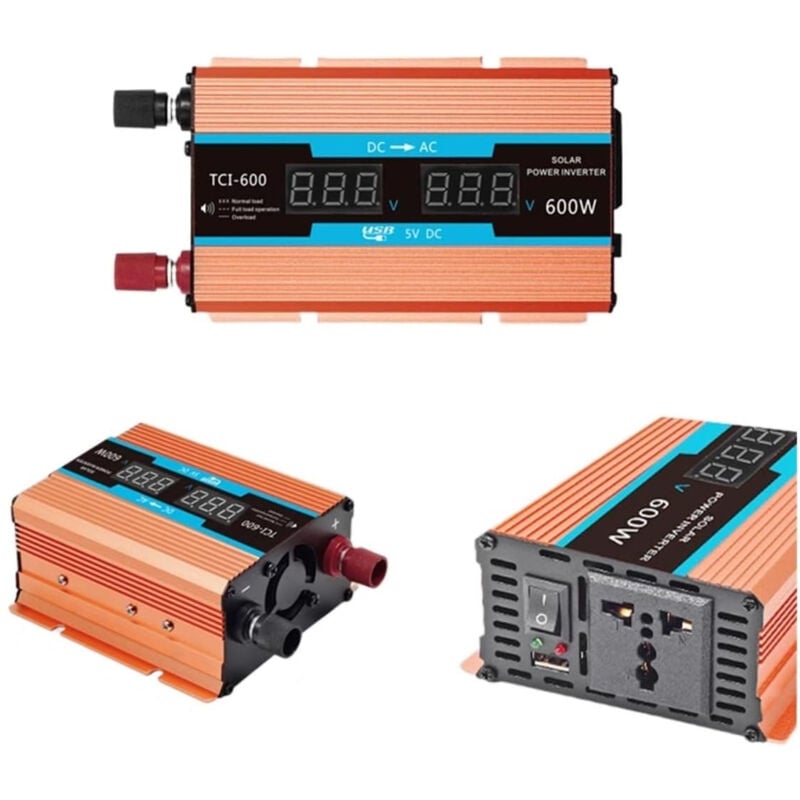 foto del prodotto sjqka inverter solare caricabatterie per auto 12v 24v a a110v 220v convertitore di potenza di tensione potenza massima 6000w 
