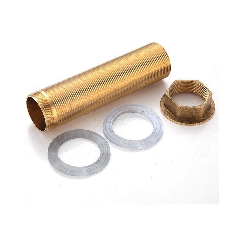 foto del prodotto sjqka kit di riparazione per rubinetti, altezza rubinetto estesa, 1 miscelatore, kit di raccordi di fissaggio filettati in ottone per la