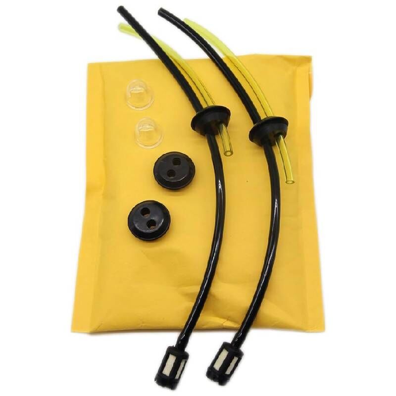foto del prodotto sjqka kit filtro benzina universale 2x, guarnizione tubo benzina per decespugliatore, tagliasiepi, potatore a palo