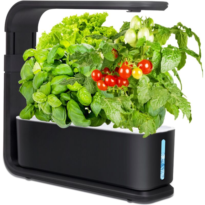 foto del prodotto sjqka kit per orto di erbe aromatiche da interno, sistema idroponico, kit di germinazione con timer automatico e luce di crescita a led, altezza