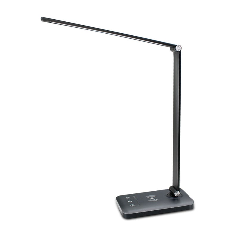 foto del prodotto sjqka lampada da scrivania a led, dimmerabile, 5 modalit colore, 5 livelli di luminosit , controllo touch flessibile, protezione per gli occhi,