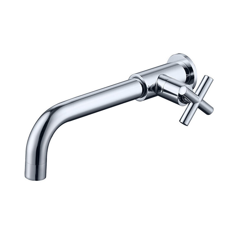 foto del prodotto sjqka miscelatore per lavabo in ottone per acqua fredda, miscelatore per lavabo a parete per acqua fredda, attacco a parete per vasca da 1 2
