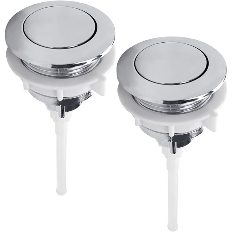 foto del prodotto sjqka pulsante superiore unipolare da 2 pezzi, pulsante di scarico doppio, accessorio per serbatoio wc, interruttore a pressione manuale 38 mm 