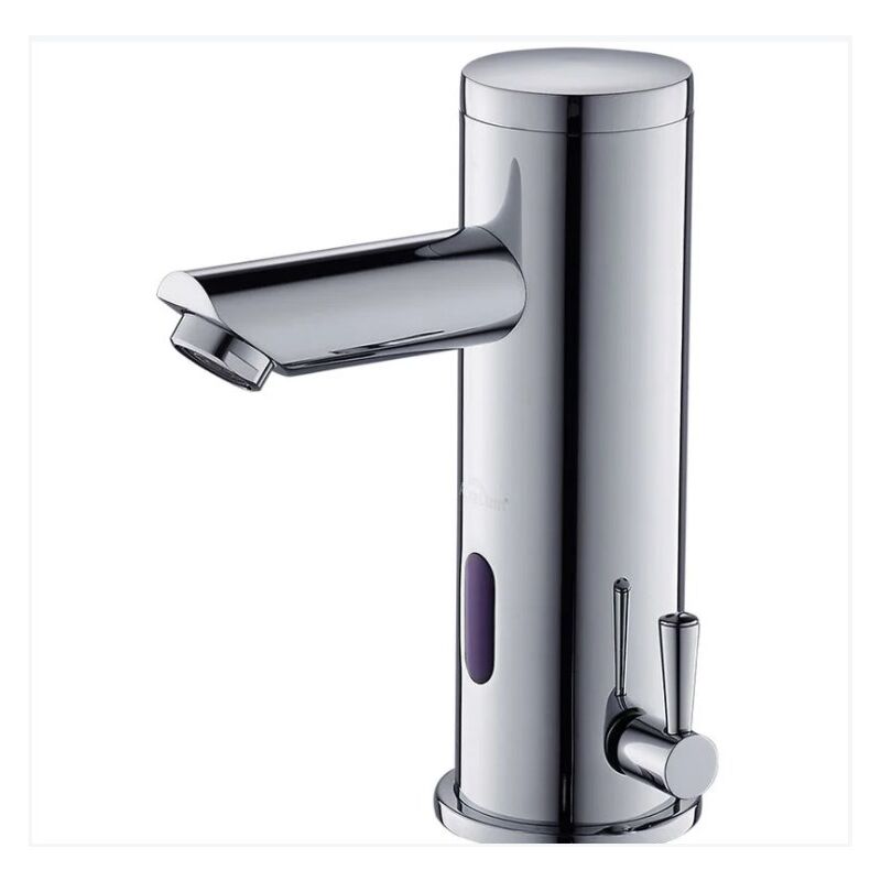 foto del prodotto sjqka rubinetti a infrarossi rubinetto per bagno con elettronica a infrarossi rubinetto miscelatore automatico per lavabo senza contatto rubinetto