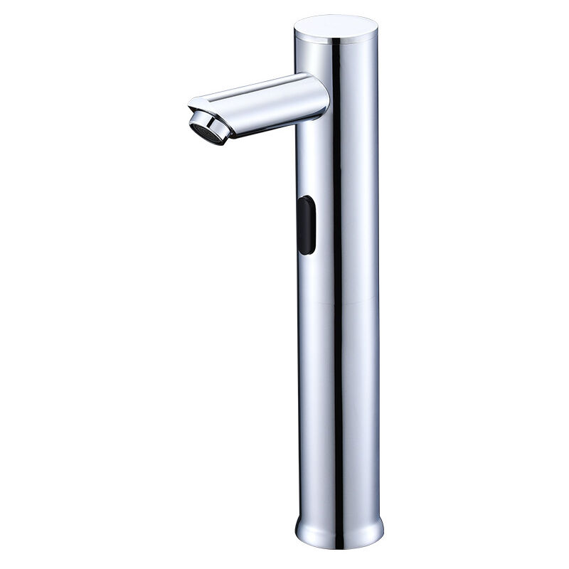 foto del prodotto sjqka rubinetto elettronico per lavabo, rubinetto automatico con sensore con 1 acqua fredda , con tubo di collegamento da 60 cm x2