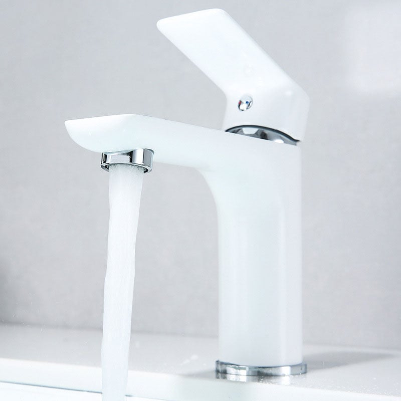 foto del prodotto sjqka rubinetto per bagno monoforo, rubinetto per bagno bianco monocomando