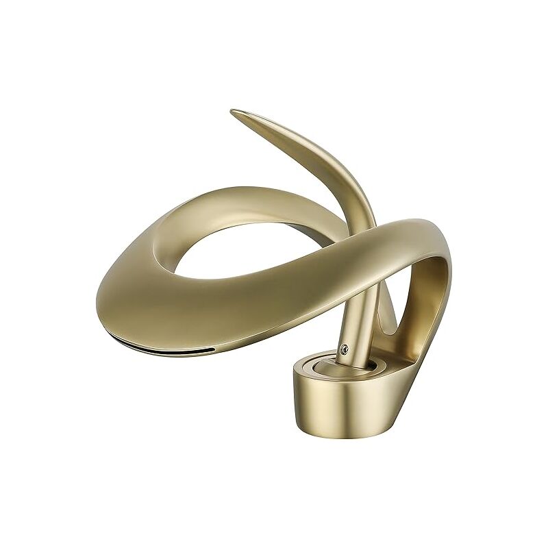 foto del prodotto sjqka rubinetto per bagno, rubinetto per lavabo, miscelatore per bagno con valvola in ceramica a maniglia singola e acqua fredda regolabile,