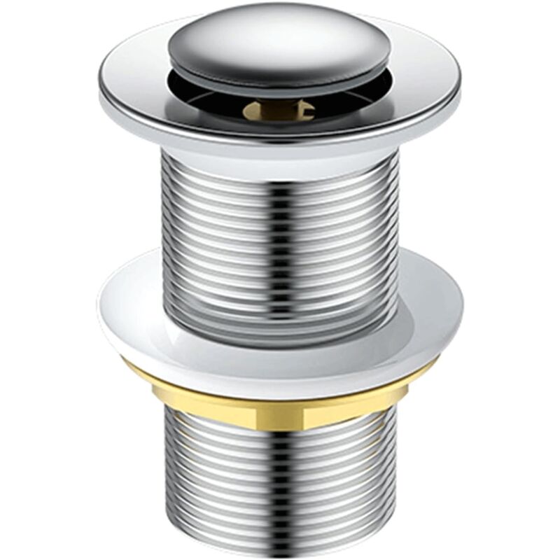 foto del prodotto sjqka scarico in ottone europeo scarico funzionale in ottone, facile da installare e utilizzare tappo per lavandino da 62 mm, adatto per soluzioni