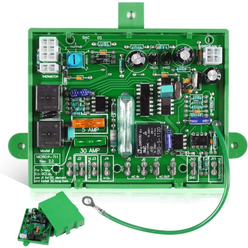 foto del prodotto sjqka scheda di controllo dell alimentazione principale del frigorifero micro p 711, per componenti per camper dometic a 2 o 3 vie, per dometic
