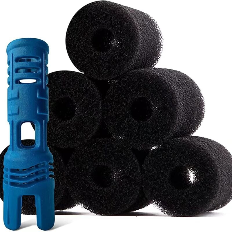 foto del prodotto sjqka set di 9 supporti anti spruzzi con schiuma, per polaris robot fish tail modello 280, equivalenti a tail sweep pro tsp10p