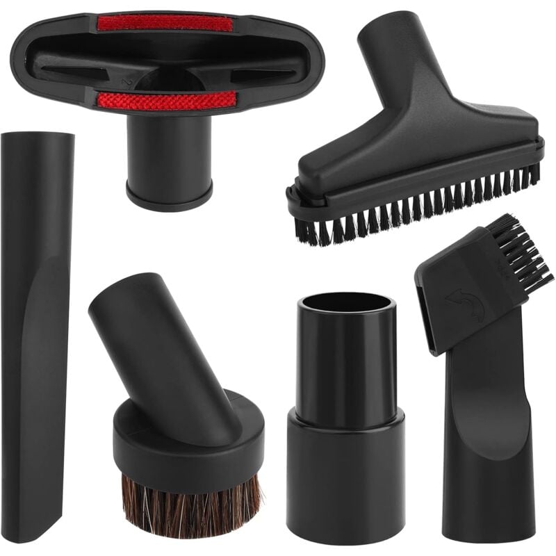 foto del prodotto sjqka set di accessori per aspirapolvere da 6 pezzi bocchette per aspirapolvere spazzole universali per aspirapolvere per mobili, accessori per