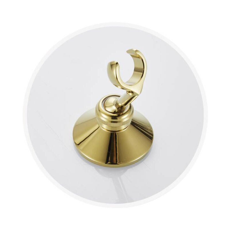 foto del prodotto sjqka supporto per doccia, supporto per soffione doccia, set doccia, per bagno e doccia, supporto in rame colore oro 
