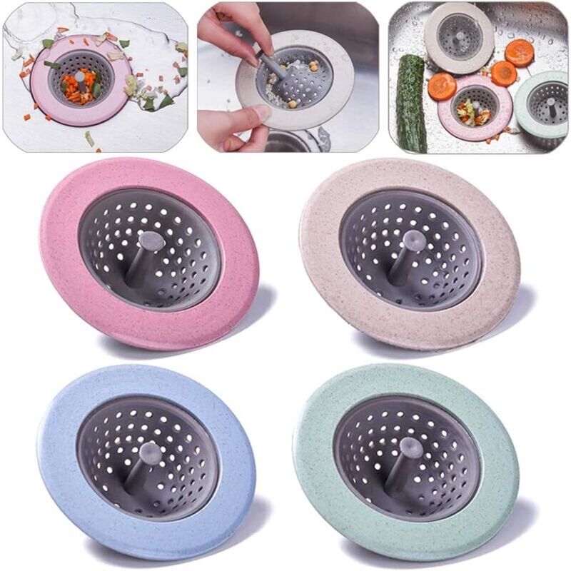 foto del prodotto sjqka tappo per scarico, filtro per capelli, filtri per scarico, tappi per scarico, cestello per filtro, filtro per bagno, filtri per lavello da