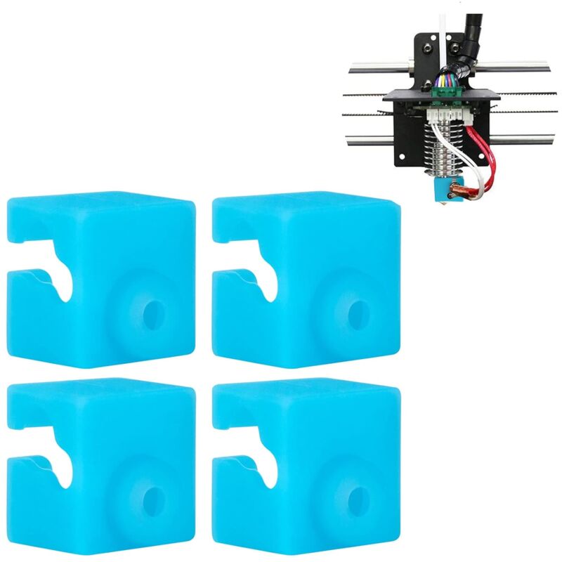foto del prodotto sjqka tappo terminale caldo per blocco riscaldante in silicone per stampanti 3d anycubic i3 mega s mega x pro e chiron confezione da 4 