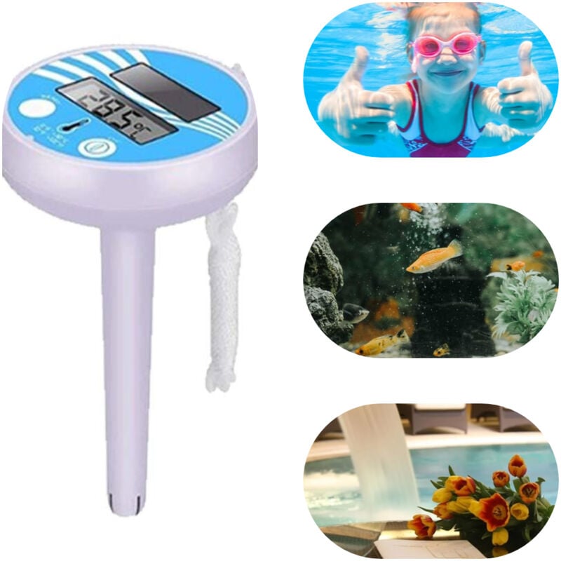 foto del prodotto sjqka termometro per piscina display analogico della temperatura termometro da nuoto per piscine esterne e interne, acquari, laghetti per pesci