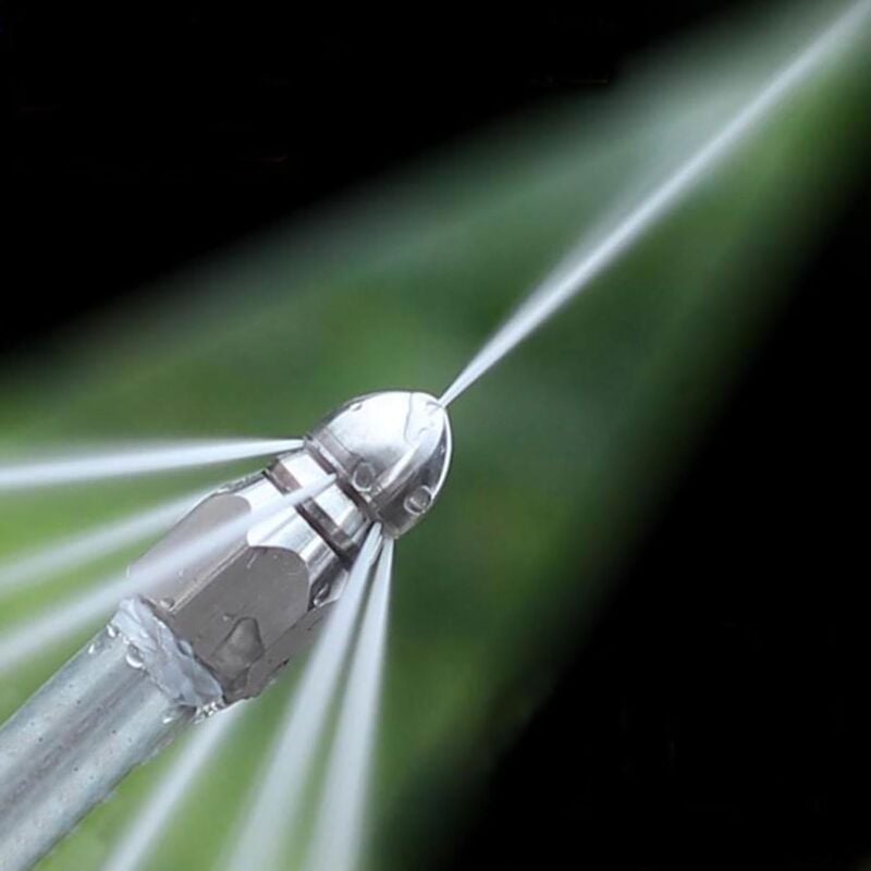 foto del prodotto sjqka ugello a getto per fognatura ugello a getto a pressione per fognatura per idropulitrice ad alta pressione da 1 4 di pollice, testina per la