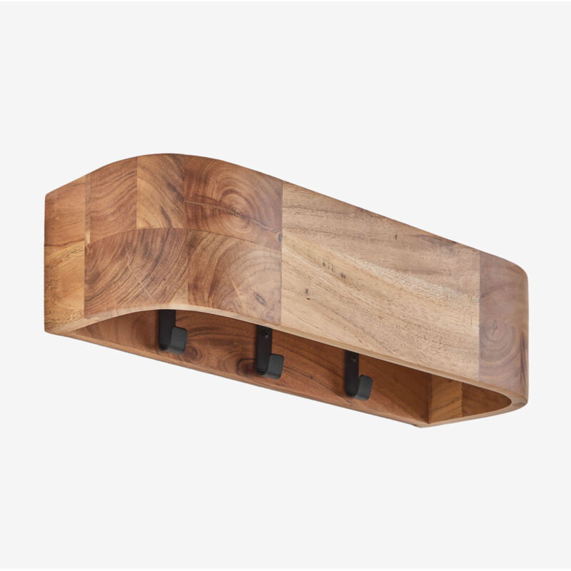 foto del prodotto sklum appendiabiti da parete in legno di acacia frigia