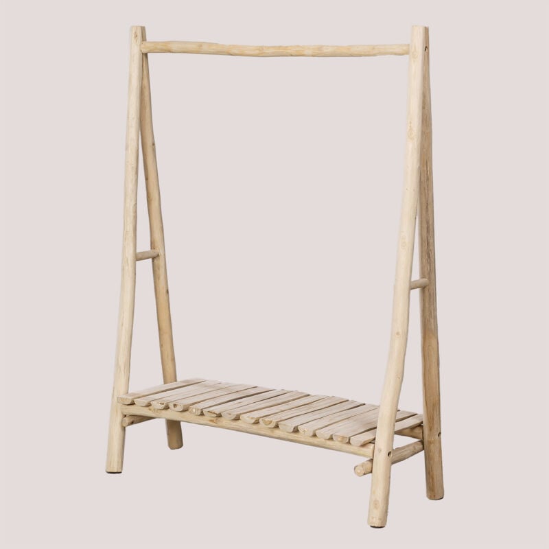 foto del prodotto sklum appendiabiti in legno di teak fadyla