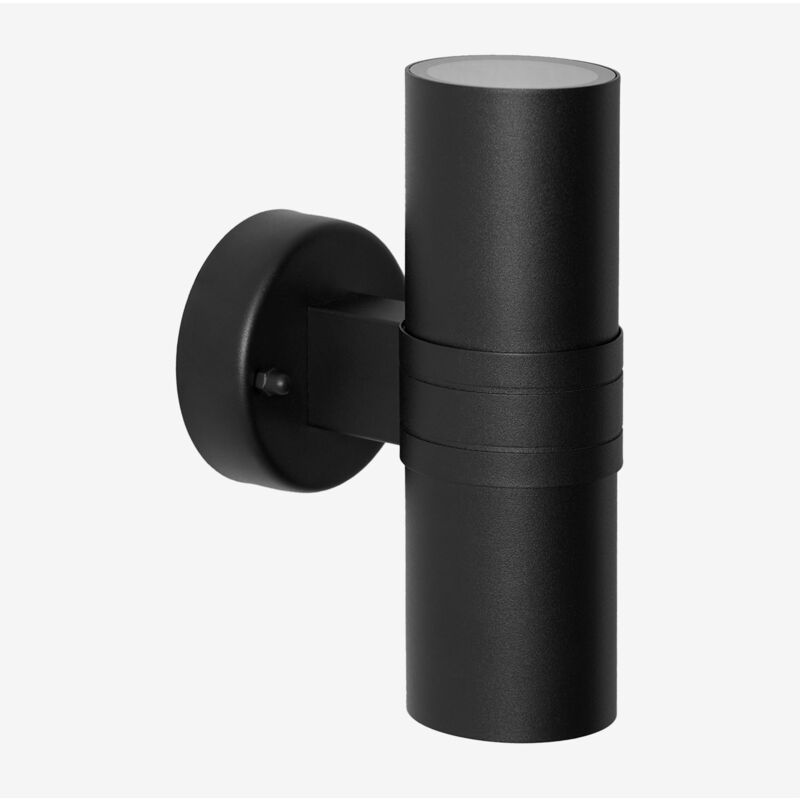 foto del prodotto sklum applique da esterno in acciaio inox con 2 punti luce grivat