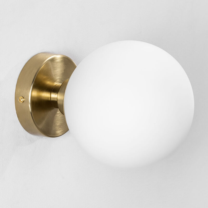 foto del prodotto sklum applique da parete con sfera di vetro uvol traditional
