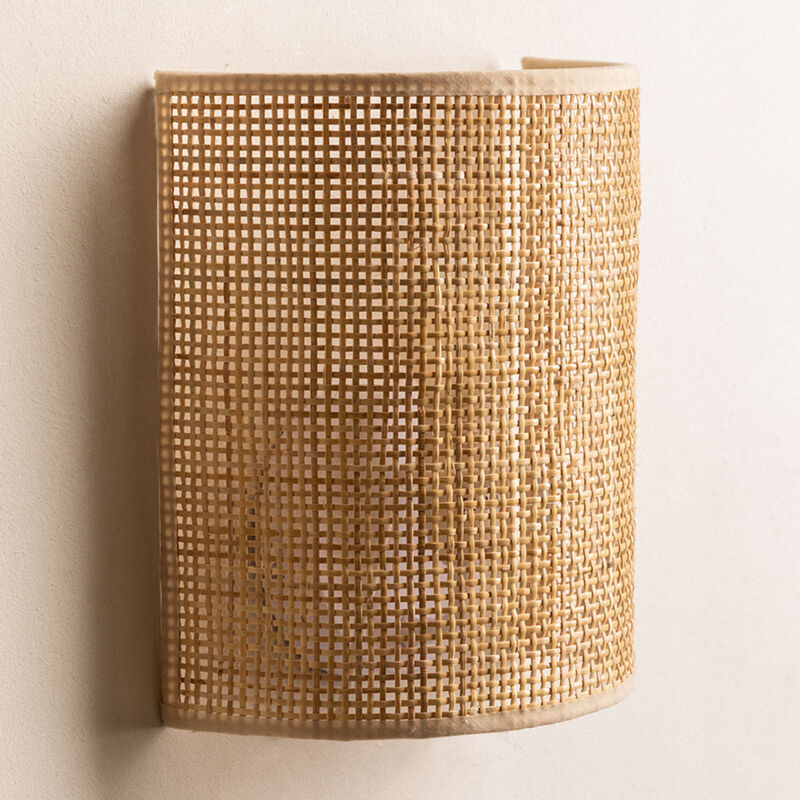 foto del prodotto sklum applique da parete in rattan ytse