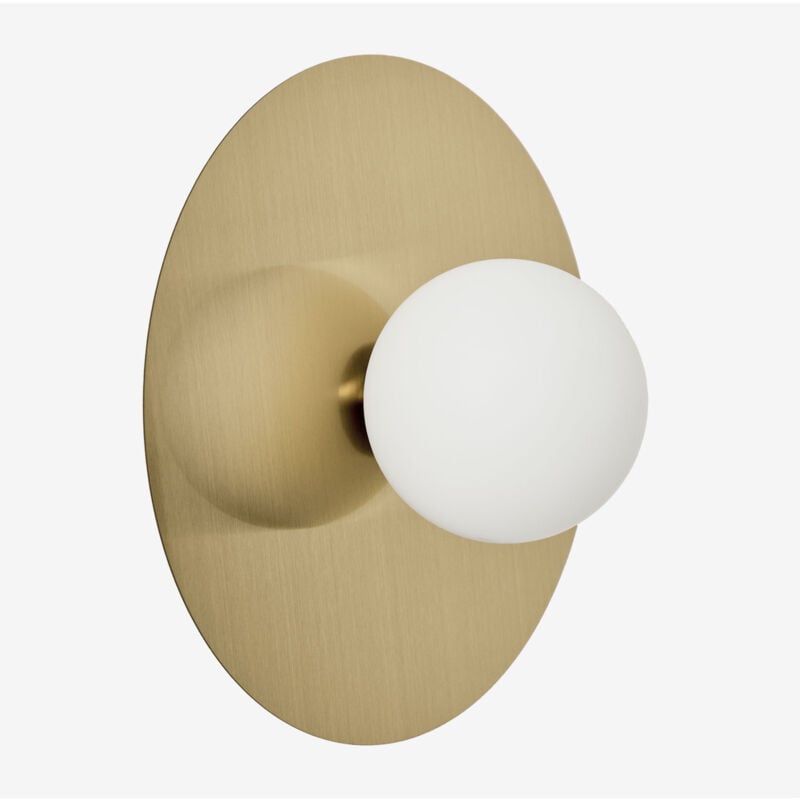 foto del prodotto sklum applique da parete per bagno in ferro e vetro anine