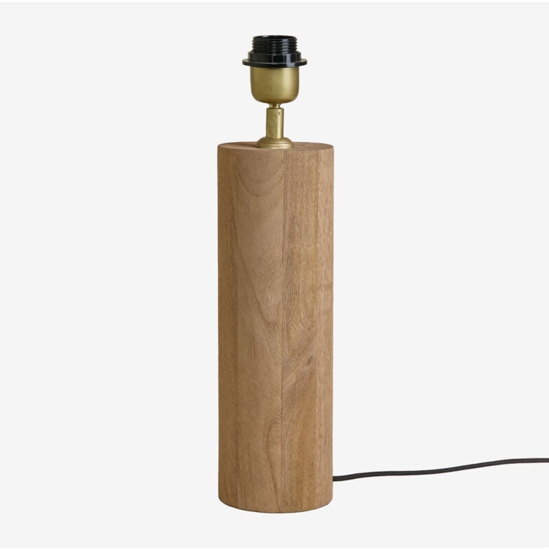 foto del prodotto sklum base lampada da tavolo 30 cm in legno di mango carolina