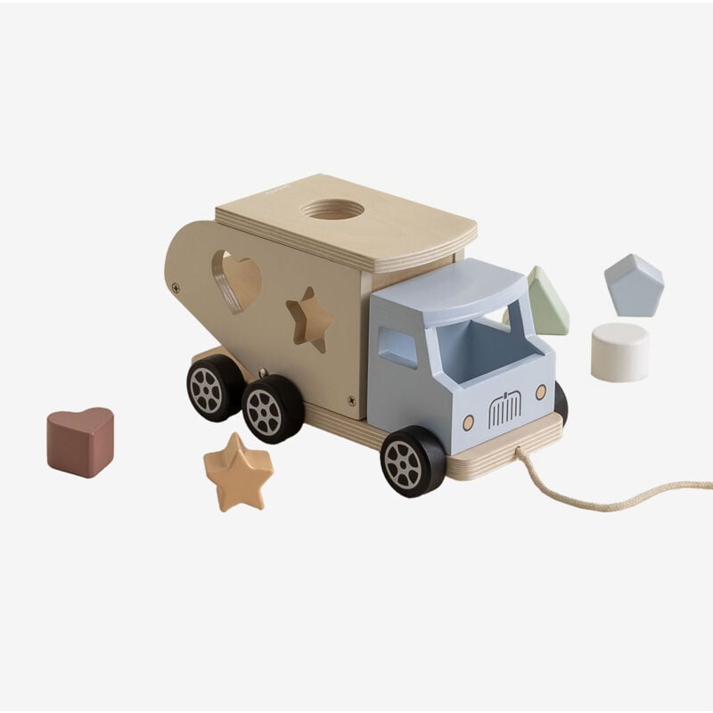 foto del prodotto sklum camion in legno per bambini verny