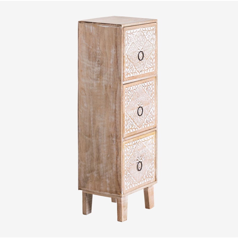 foto del prodotto sklum cassettiera baydan in legno di mango