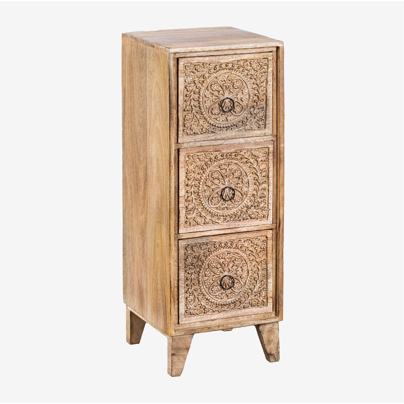 foto del prodotto sklum cassettiera in legno di mango utara