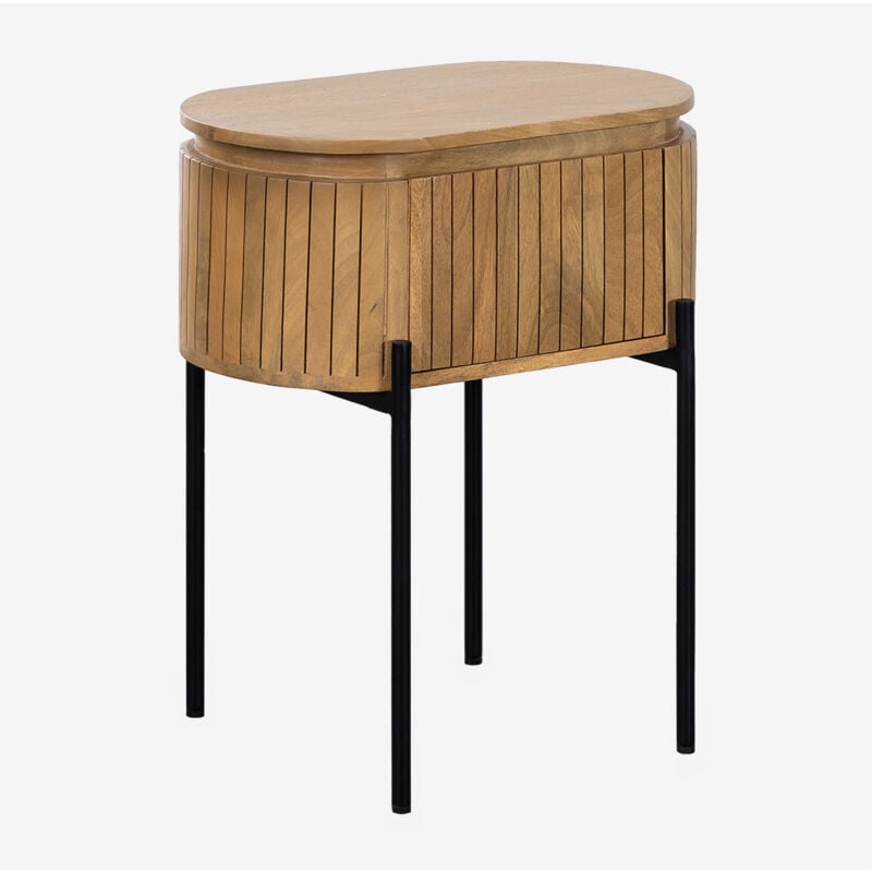 foto del prodotto sklum comodino analis in legno di mango