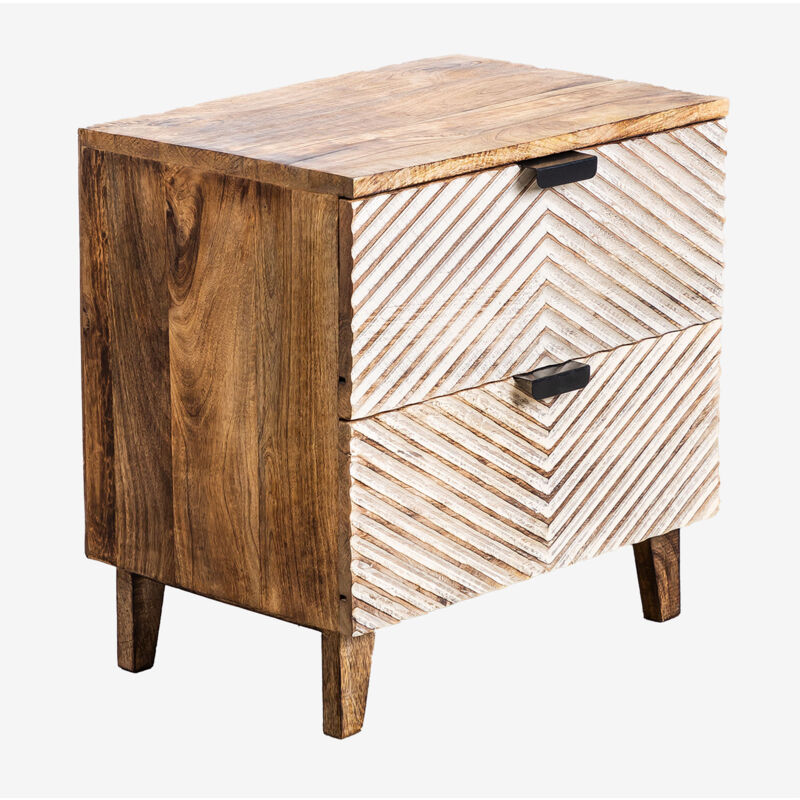 foto del prodotto sklum comodino in legno di mango balary