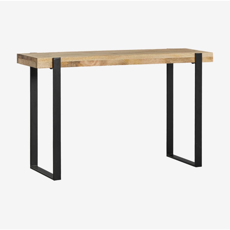 foto del prodotto sklum consolle in legno di mango e acciaio kiren style