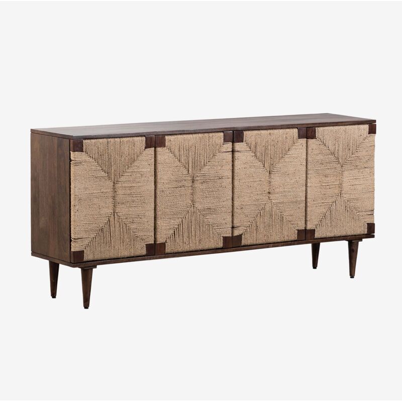 foto del prodotto sklum - credenza evans in legno di mango e iuta