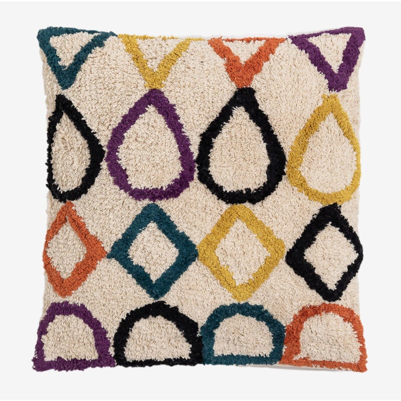 foto del prodotto sklum cuscino quadrato in cotone 43x43 cm plui