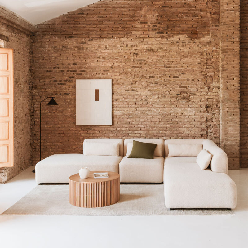 foto del prodotto sklum divano modulare angolare fogler in 4 pezzi con doppia chaise lounge