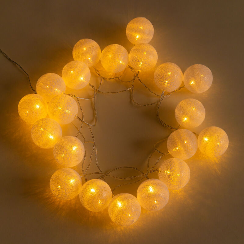 foto del prodotto sklum ghirlanda decorativa di luci led bianche 1,80 m 4,50 m adda