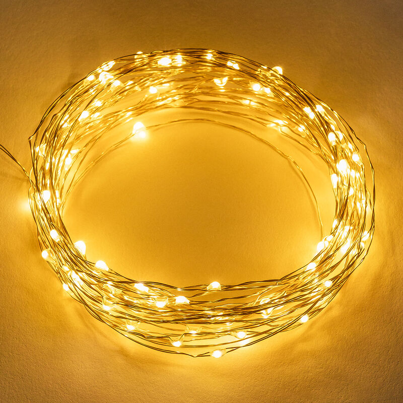 foto del prodotto sklum ghirlanda decorativa led 5 m y 10 m l tt dorato